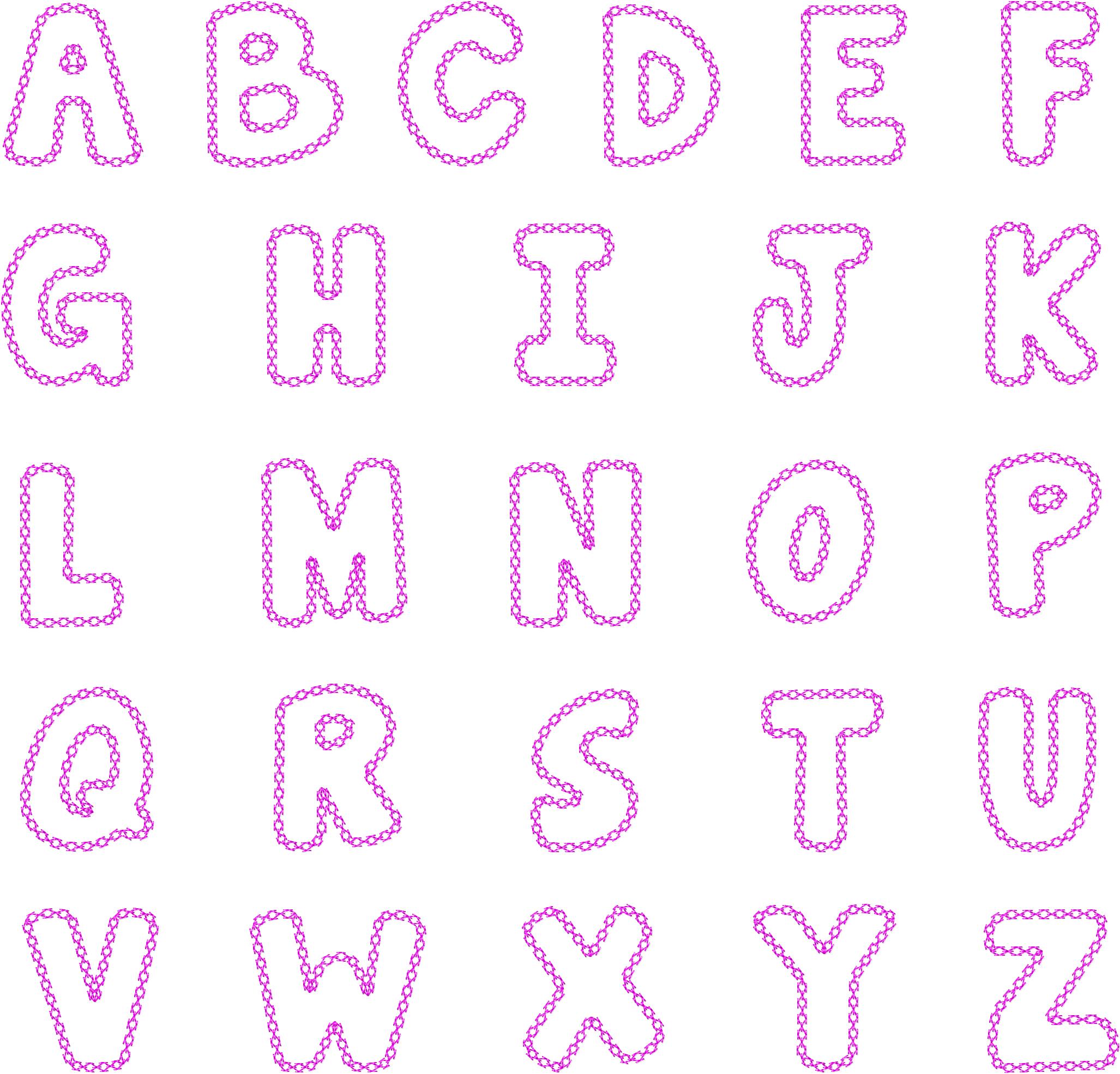 Applique Embroidery Fonts Applique Embroidery Fonts