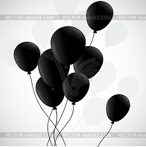 Black and White Balloon Clip Art