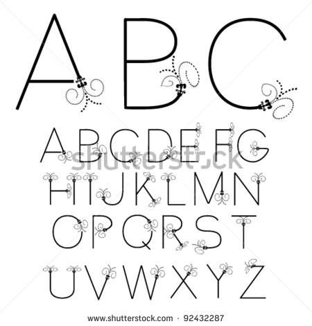 Black and White Fonts