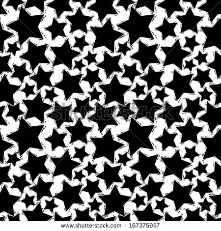 Black and White Star Pattern