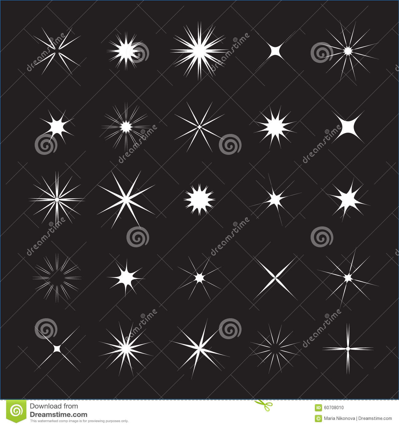 Black and White Stars Background