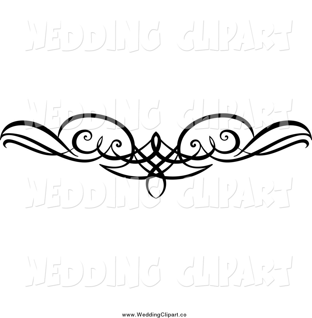 Black and White Swirl Clip Art