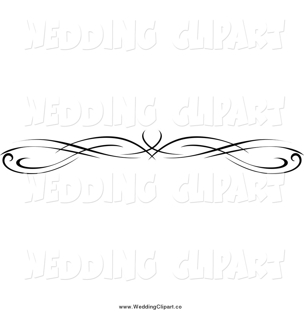 Black and White Wedding Borders Clip Art