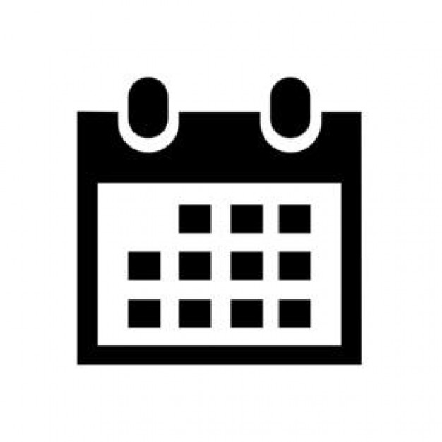 Black Calendar Icon