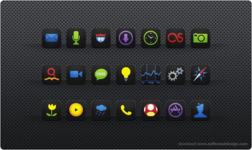 Black iPhone App Icons