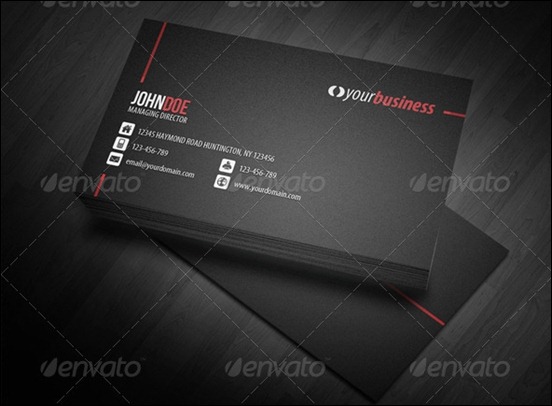 Black Lines Business Card Backgrounds