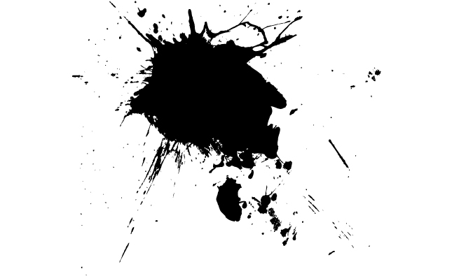 Black Paint Splatter Vector