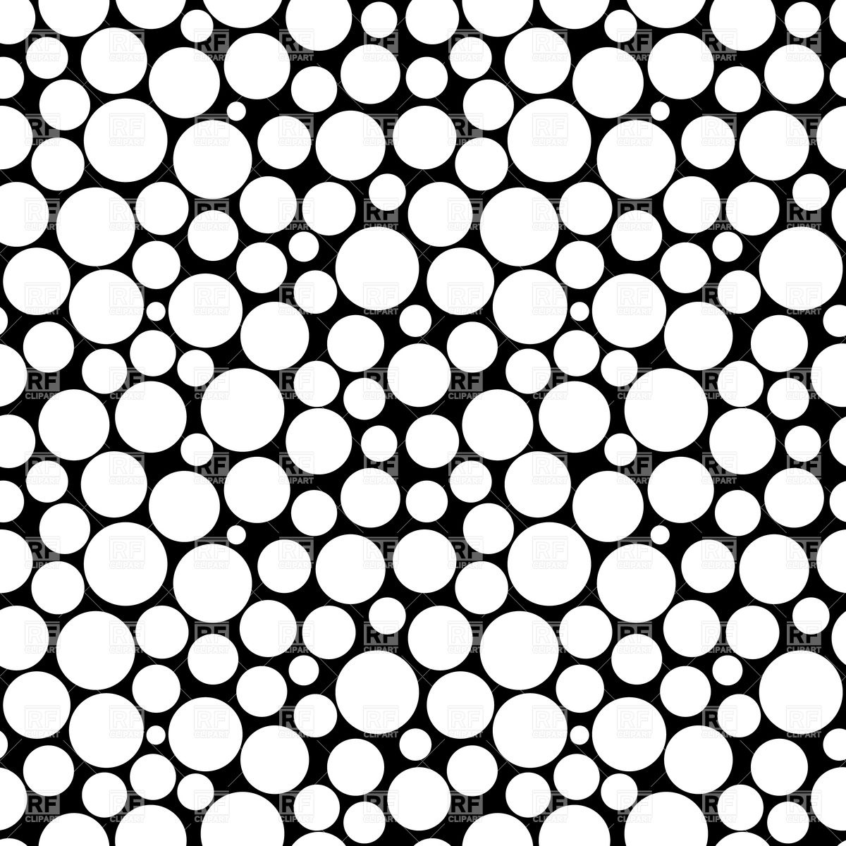 Black White Polka Dot Background Clip Art