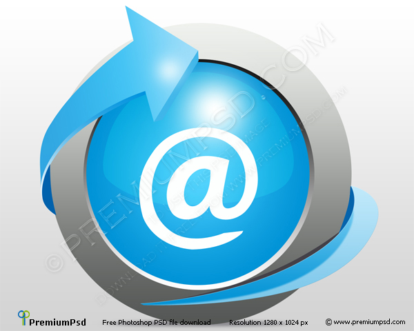 Blue Email Button Icon Blue Email Button Icon