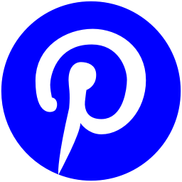 Blue Pinterest Icon