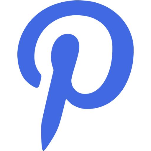 Blue Pinterest Icon
