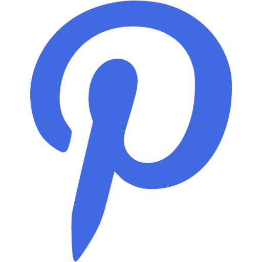 Blue Pinterest Icon