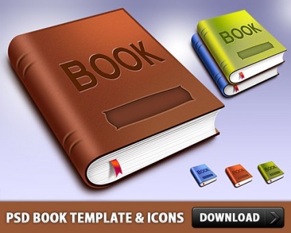 Book PSD Template Free