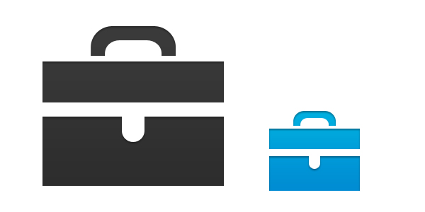 13 Photoshop PNG's Simple Briefcase Images