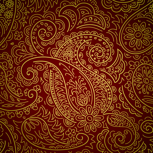 Brown Paisley Pattern