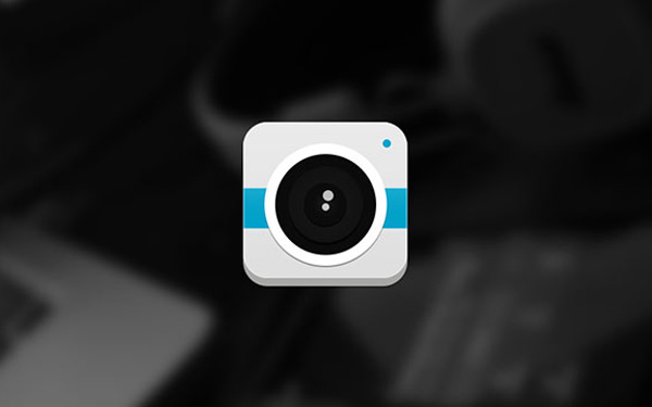 Camera Lens Icon Flat