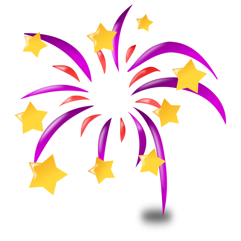 Cartoon Fireworks Clip Art