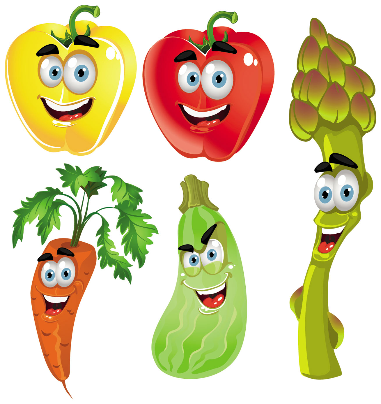 Cartoon Fruit Vegetable Clip Art