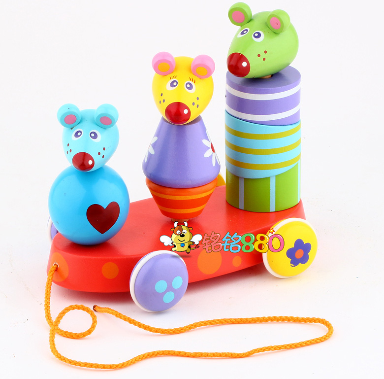 Cartoon Wooden Building Blocks Cartoon Wooden Building Blocks