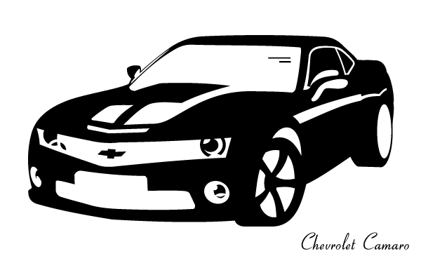 14 Free Clip Art Camaro Vector Images