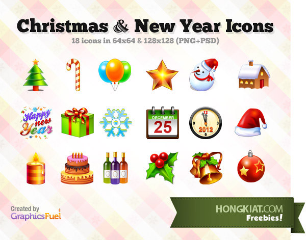 Christmas and New Year Icon