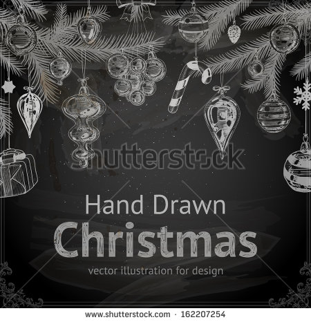 Christmas Chalkboard Vector