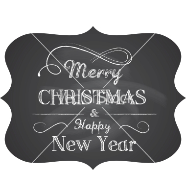 Christmas Free Chalkboard Vector