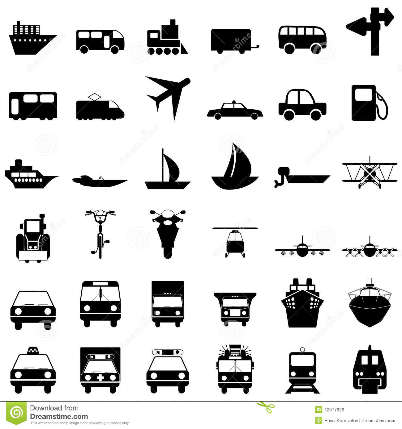 Clip Art Free Transportation Icons