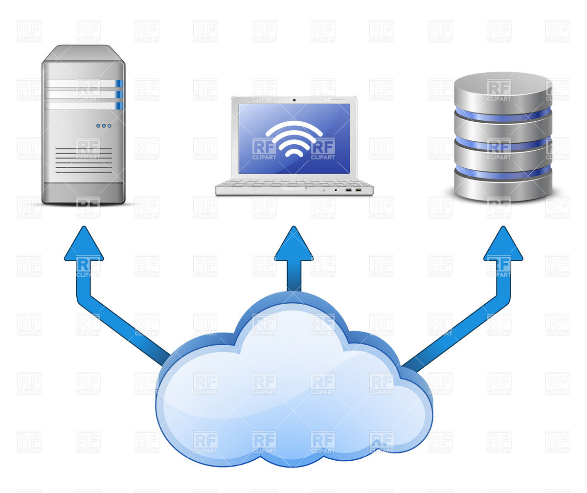 Cloud Database Server Icon