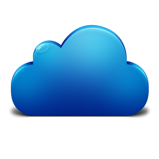 12 Blue Cloud Icon Images