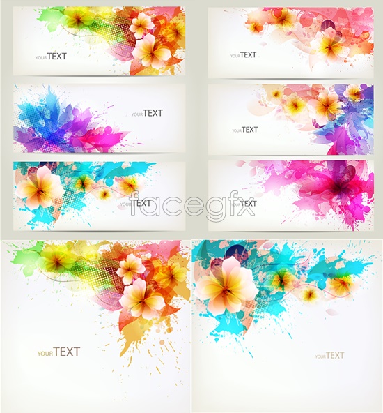 Colorful Banners Vector Free