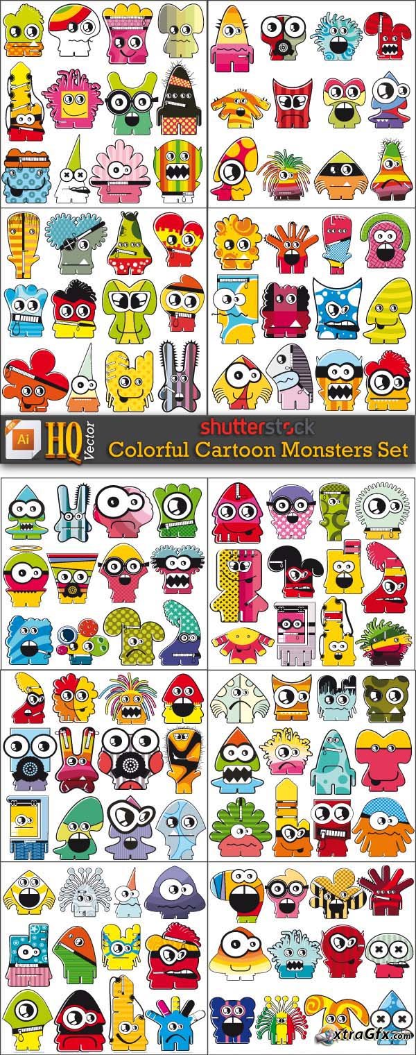 Colorful Cartoon Monster