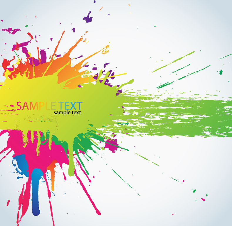 Colorful Paint Splat Vector