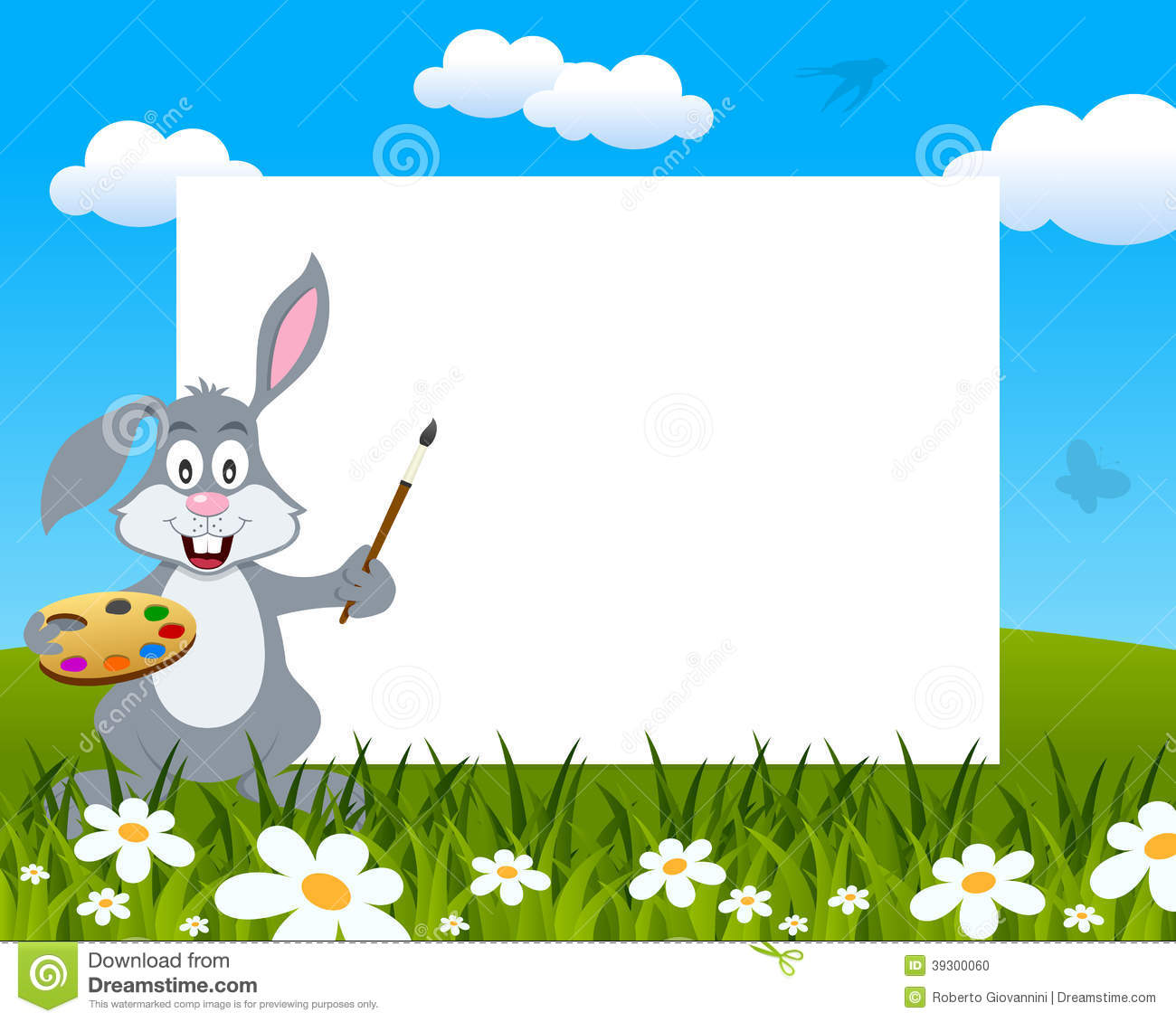 Cute Easter Bunny Frame