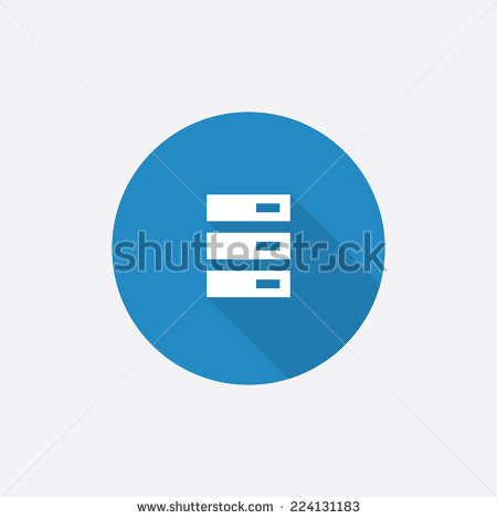 Database Server Icon Flat