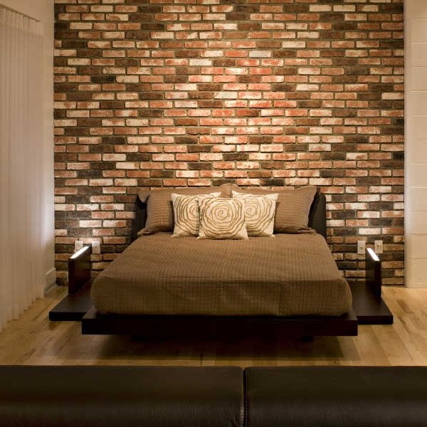 Decorating an Interior Brick Wall Bedroom