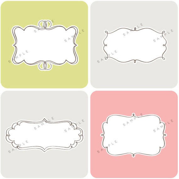 Digital Frame Clip Art Shapes