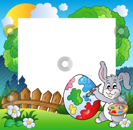 Easter Bunny Clip Art Frame