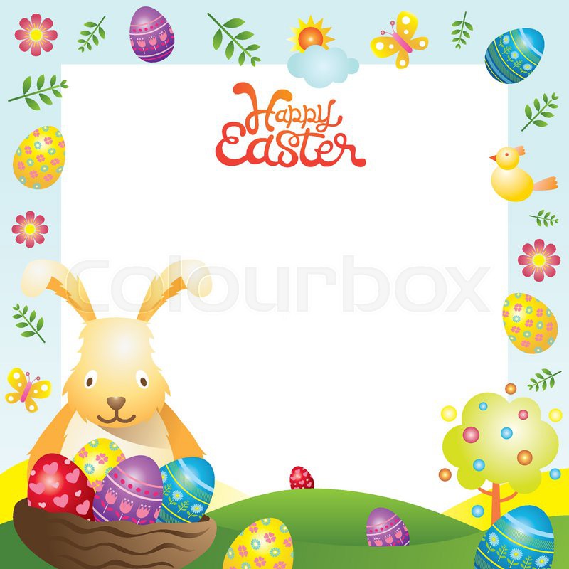 Easter Bunny SVG Frame
