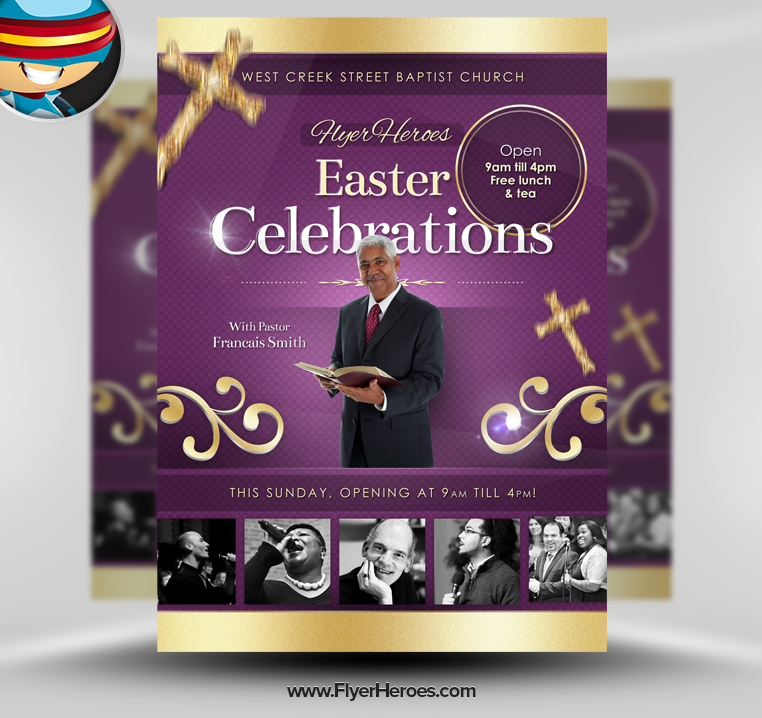 Easter Church Flyers Templates Free