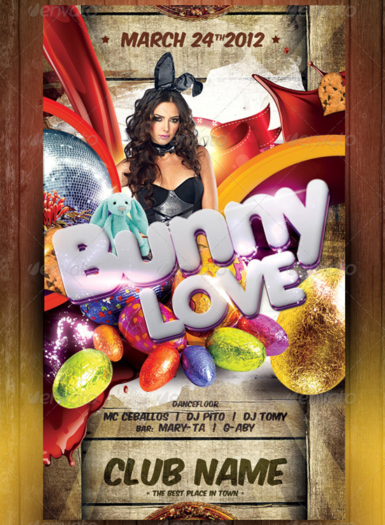 Easter Party Flyer Template