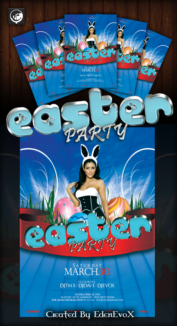 Easter Party Flyer Easter Party Flyer