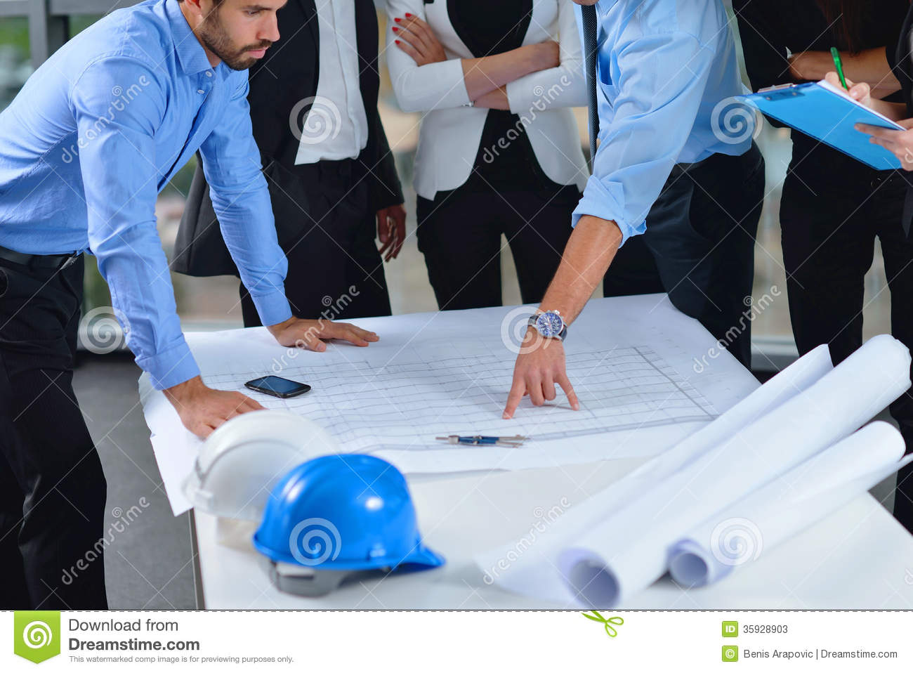 Engineer and Business People Engineer and Business People