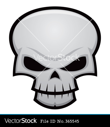 Evil Cartoon Skull