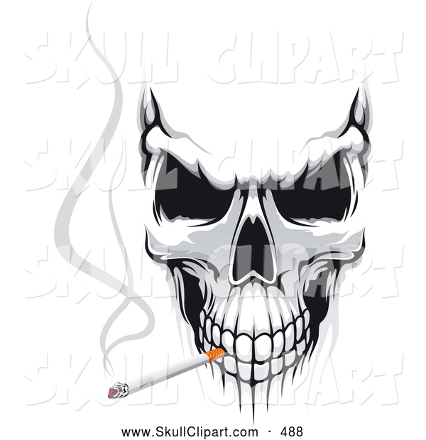 Evil Skull Clip Art