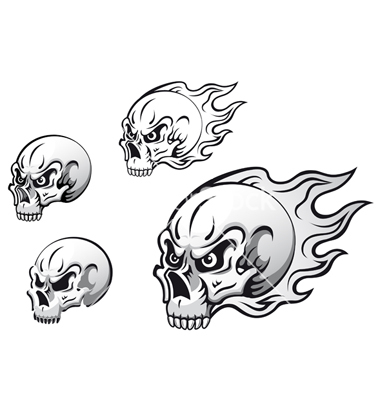 Evil Skull Vector Art