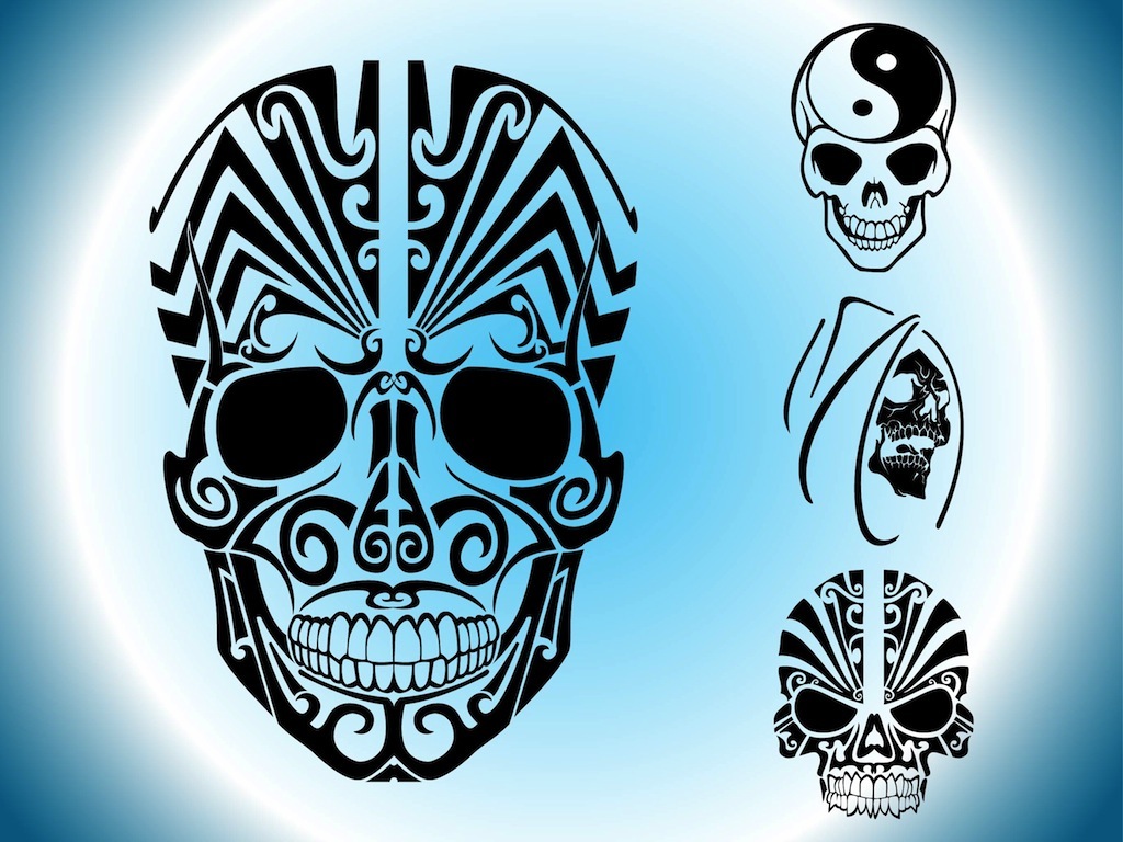 Evil Skull Vector Free