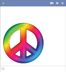 Facebook Emoticons Peace Sign Emoji