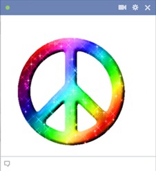 Facebook Emoticons Peace Sign
