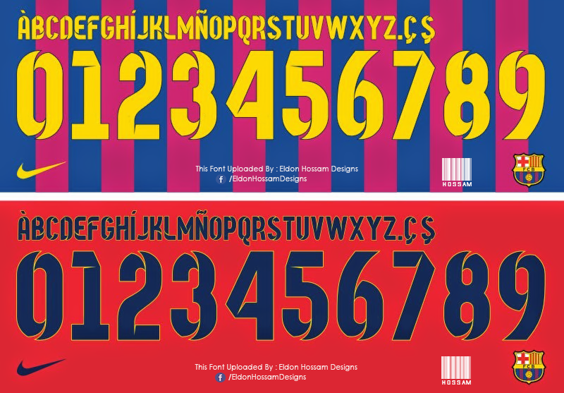 FC Barcelona 2015 Font